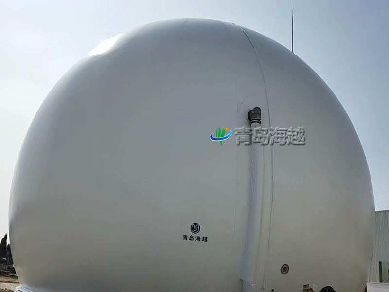 吉林長春3000立方生物質(zhì)燃?xì)怆p膜式沼氣柜項(xiàng)目